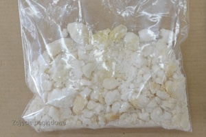 Mefedron w woreczku foliowym