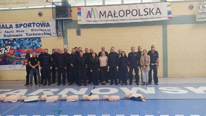 Delegacja policjantów podczas Bicia rekordu w RKO