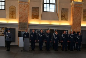 Kadra kierownicza dąbrowskiej komendy