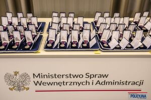 medale znajdujące się na stole